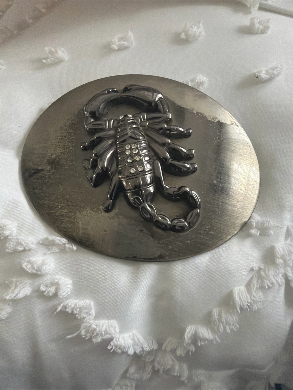 Men's Scorpion Buckle Belt Accessory in Gunmetal